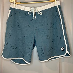 Vuori Cruise Board Shorts - Men’s 34” Blue